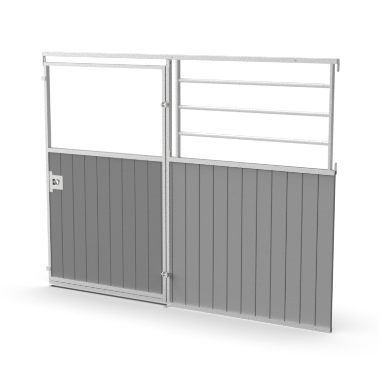 Slagdörr utan galler - front liggande galler