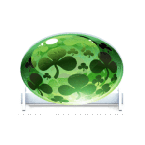 Stående Oval Utfyllnad Design Irish Sphere