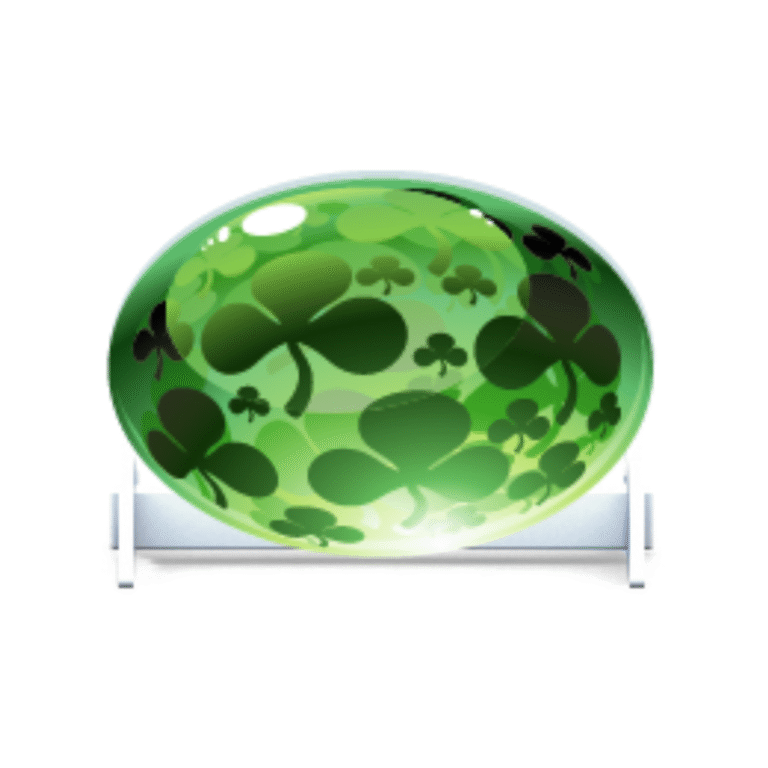 Stående Oval Utfyllnad Design Irish Sphere